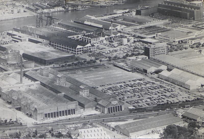 Ford’s facility at the Marina in Cork in the 1960s