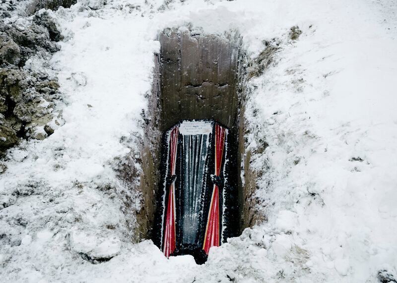 The grave of a Wagner soldier at a cemetery in the Krasnodar region of Russia. As thousands of ex-prisoners fight and die in Ukraine, honouring their memory is becoming a patriotic imperative in Russia. But some committed crimes their old neighbours cannot forget. Photograph: Nanna Heitmann/New York Times