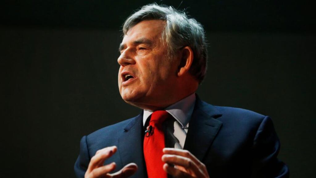 Former British prime minister Gordon Brown is expected to announce later he is standing down as an MP next May, according to sources. Photograph: Danny Lawson/PA Wire
