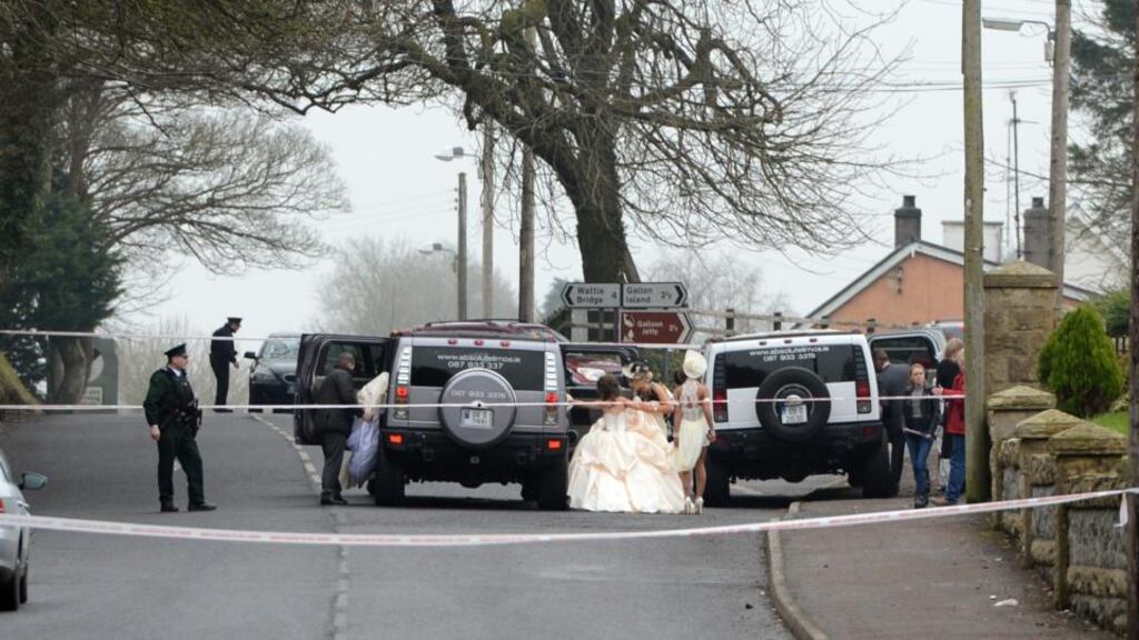 Two men were shot at a wedding in Newtownbutler, Co Fermanagh on February 11th. Photograph: Ronan McGrade/Pacemaker Press