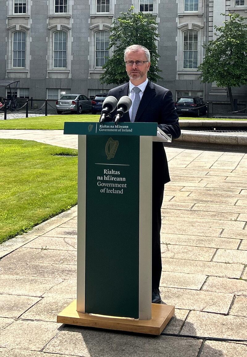 Minister for Children Roderic O'Gorman says the coroner with responsibility for the Tuam area will have 'full access to all information coming from the site and can intervene'. Mr O'Gorman's department is funding the excavation. Photograph: Cillian Sherlock/PA Wire