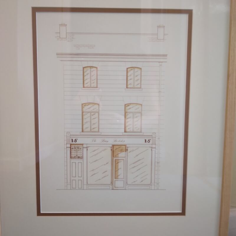 A sketch of the original Dubray shop in Bray. The chain is now 50 years old