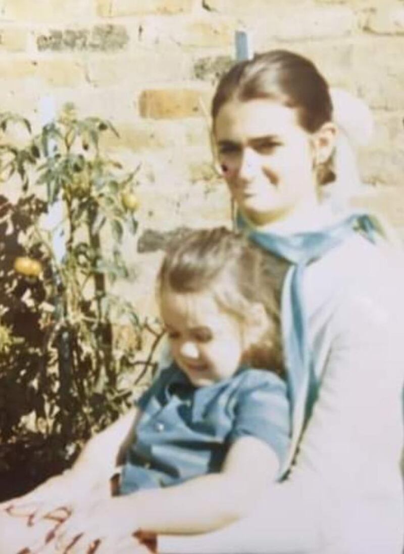 Louise Kennedy as a child with her mum who found all the recipes she needed in the Hamlyn All Colour Cookbook