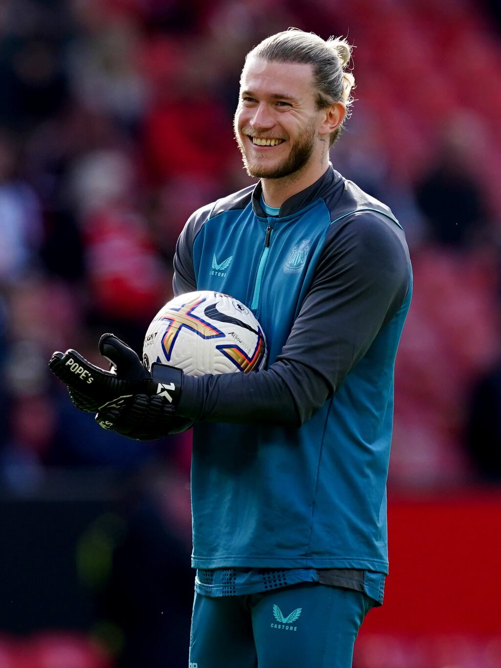 Loris Karius is set to start in goal for Newcastle in the League Cup final. Photograph: PA