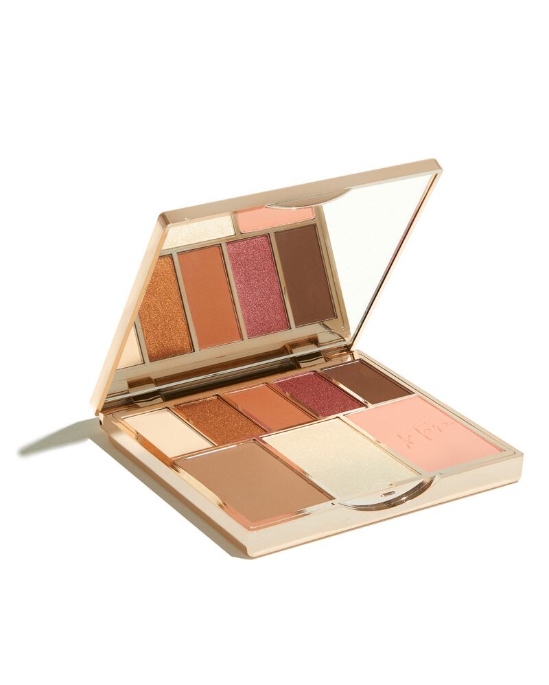 The easy and glamorous Sculpted X Tara Cheeks & Eyes Palette from Aimee Connolly and Tara O’Farrell