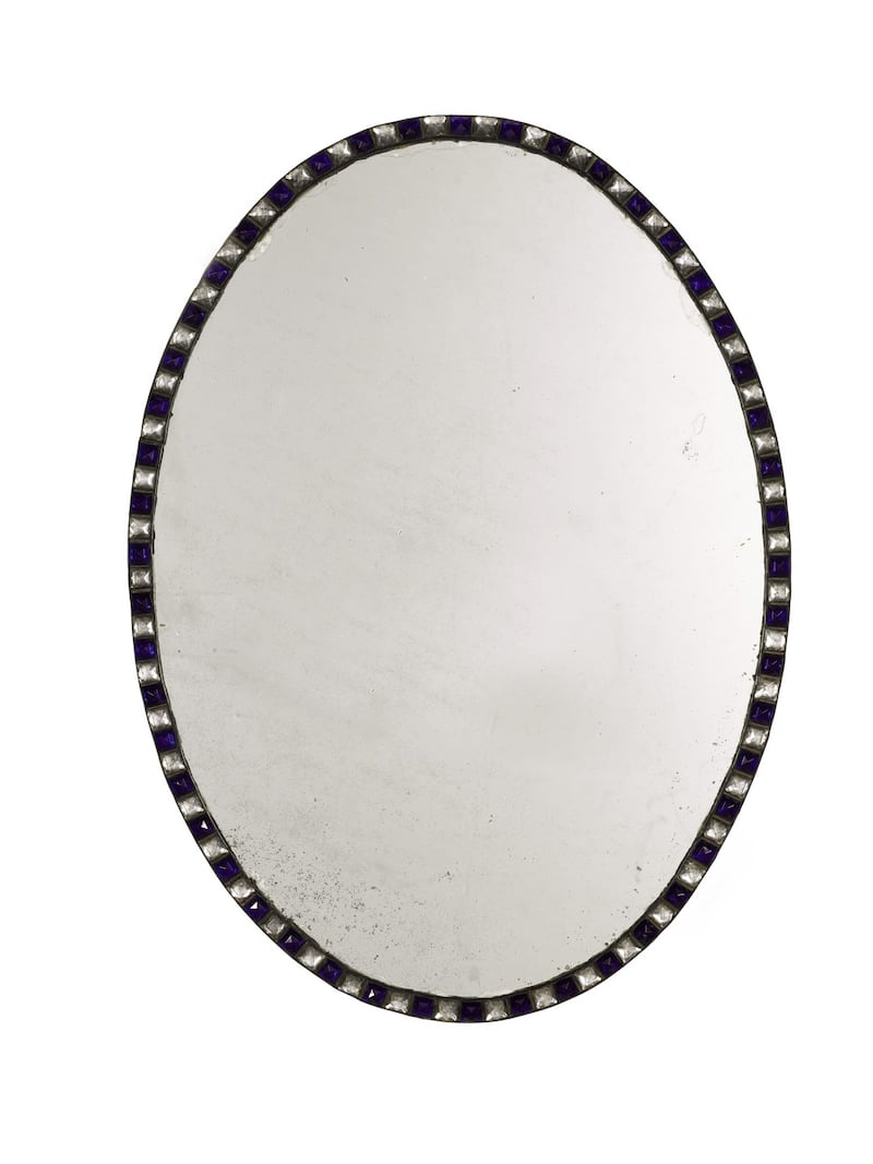 One of a pair of Irish oval mirrors that achieved £56,700 against a reserve of £6,000-£8,000 at the Sotheby’s Paddy Kelly sale.