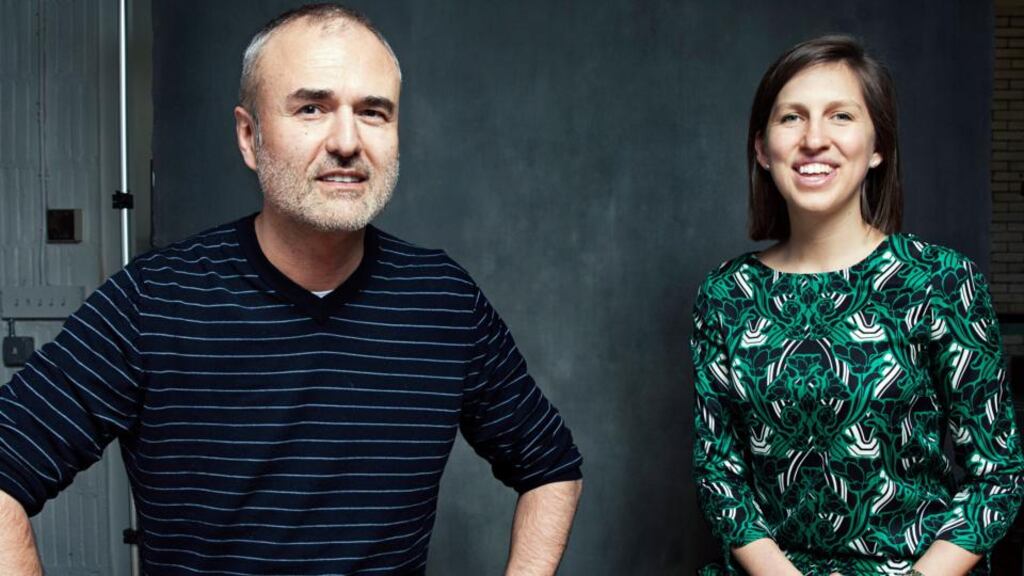 Nick Denton and Heather Dietrick, Gawker Media’s managing partners. Photograph: Jesse Dittmar/The New York Times