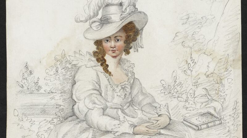 Sarah Maria Louisa Kirwan, seated, wearing a straw hat, by William B Kirwan. Photograph: Image courtesy of the National Library of Ireland