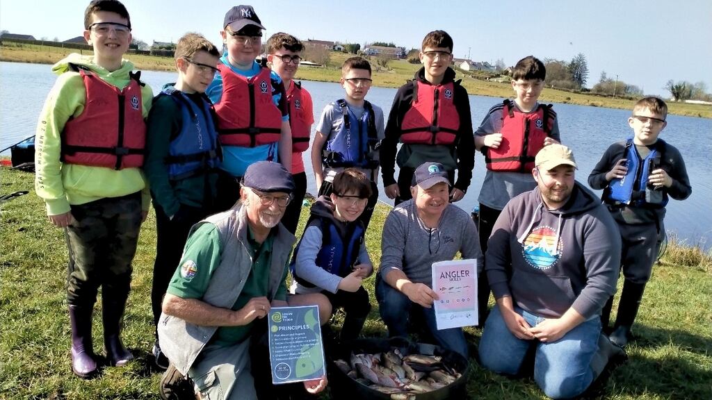 Novice anglers taking part in the “Get Outdoors – Go Fishing” initiative at Garvary Lake, Enniskillen. The initiative is supported by Sport Northern Ireland Communities and Fermanagh Omagh District Council.