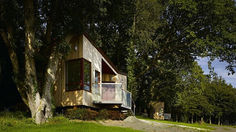 Glenstal Abbey’s  “God Pods” offers isolation in beautiful settings. Photograph: Solearth Architecture