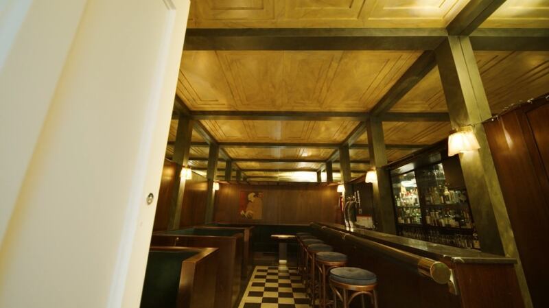 Replica of Adolf Loos’ American Bar in Vienna in Trinity College Dublin