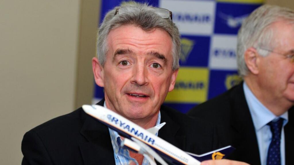 Ryanair chief executive Michael O’Leary
admitted last month that his brash style might be damaging the company’s reputation.Photograph: Aidan Crawley/The Irish Times