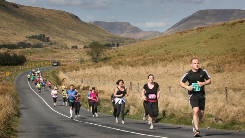 Athletes taking part in the marathon in Connemara in 2012. Photograph: Connemarathon
