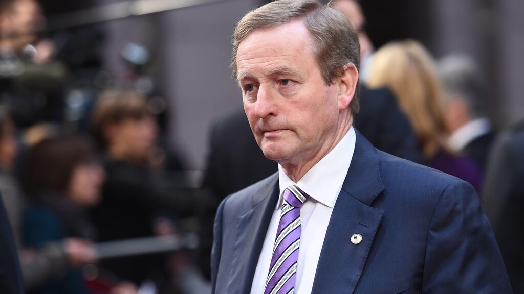 Enda Kenny (in Brussels): “It is an entirely appropriate time to visit peacekeeping troops in view of the . . . difficulties and the challenges they face.” Photograph: Emmanuel Dunand/AFP/Getty Images
