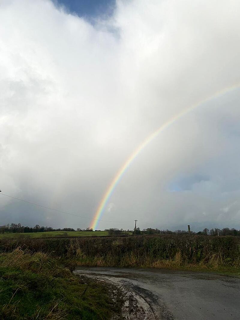 A rainbow in north Tipperary. Photograph: David Brennan