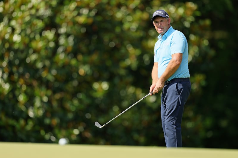 Pádraig Harrington finished round one at Quail Hollow on one over, along with fellow Irishman Shane Lowry. Photograph: Alex Slitz/Getty Images