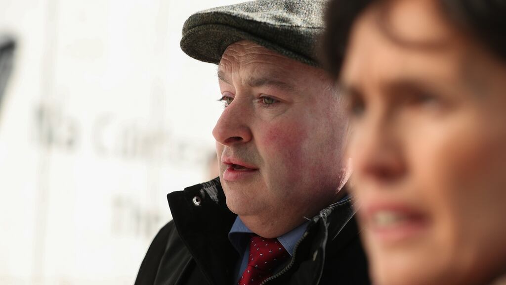 File photograph of Patrick Quirke (50), of Breanshamore, Co. Tipperary, at court with his wife, Imelda. Photograph: Collins Courts