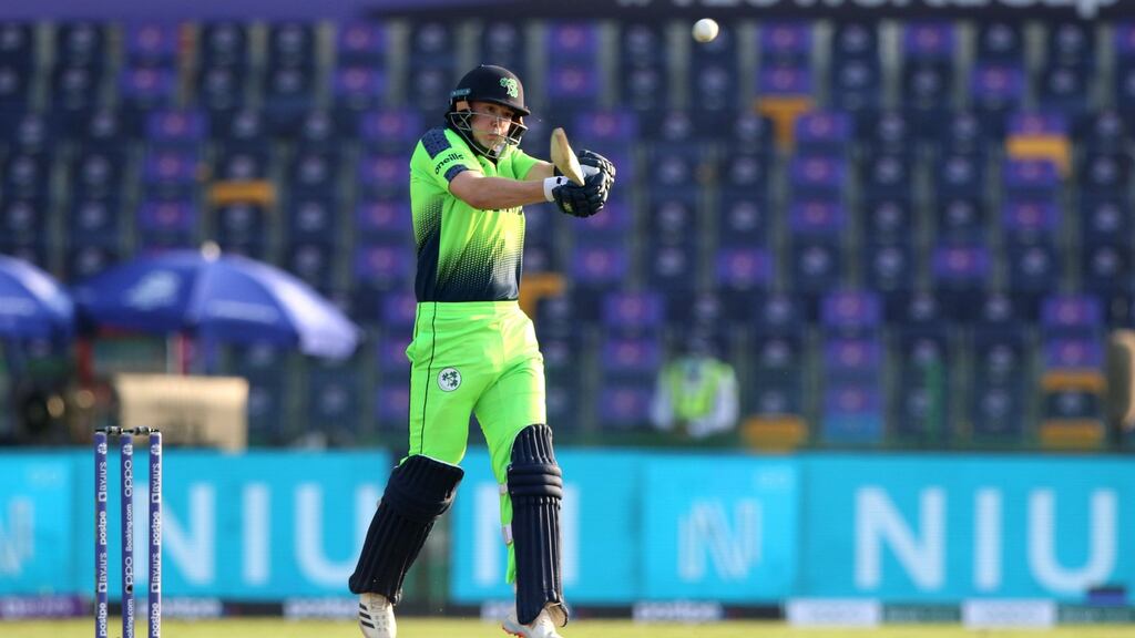 Gareth Delany top scored for Ireland during their World Cup win over the Netherlands. Photograph: Pankaj Nangia/Inpho