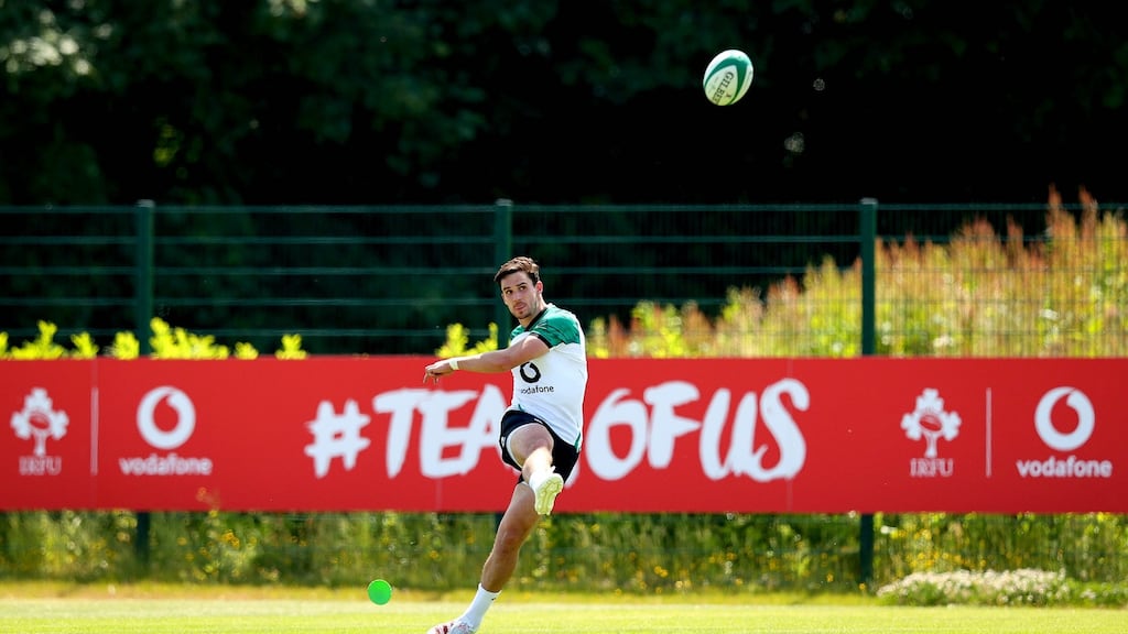 Joey Carbery will make his first Irish appearance since 2019 this weekend. Photograph: Ryan Byrne/Inpho