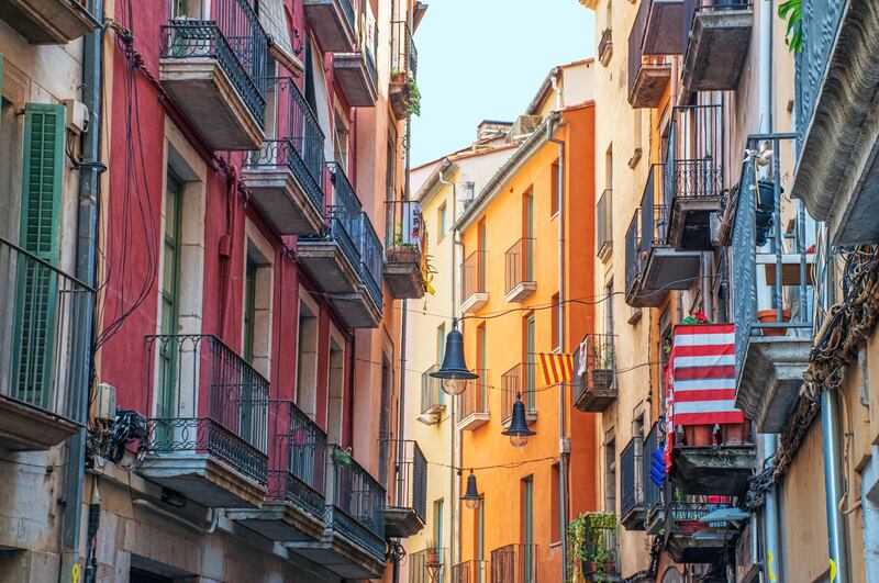 A typical Girona street. Photograph: Eve Livesey/Getty