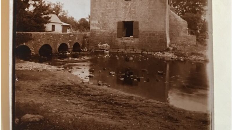 Tower, bridge and cottages