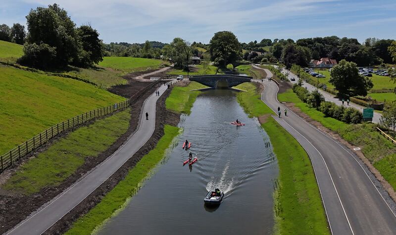 The Clones Marina in Co Monaghan after completion of the restoration project. Photograph: Niall Carson/PA