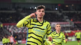 Late Havertz goal sees Arsenal beat Brentford to reach Premier League summit