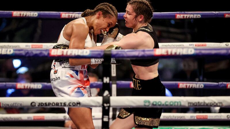 Taylor and Jonas were evenly matched for much of the fight. Photo: Dave Thompson/Matchroom Boxing/Inpho