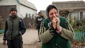 Tears of joy after Ukrainian forces recapture village near Kherson