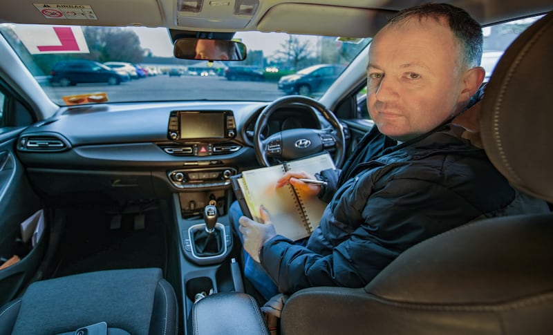 Eric Wharton: 'Some arrive rushing to the lesson, and I can see it in their driving.' Photograph: Valerie O'Sullivan