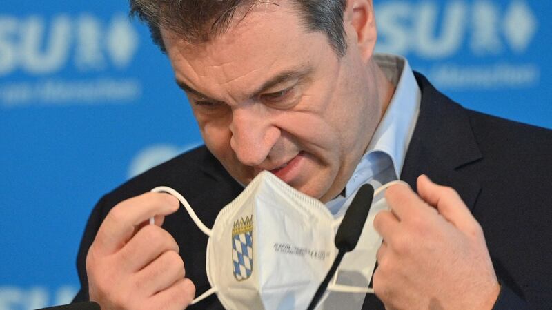 Markus Söder: “We will support him without resentment and with our full energy.” Photograph: Peter Kneffel/POOL/AFP via Getty Images
