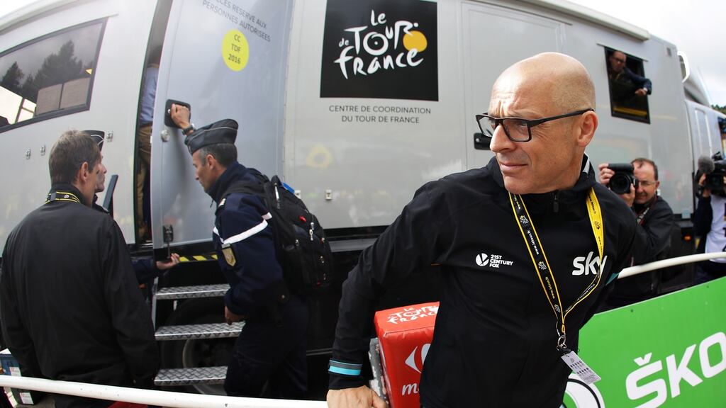 Team Ineos manager Dave Brailsford, pictured during the 2016 Tour de France. Photograph: Chris Graythen/Getty