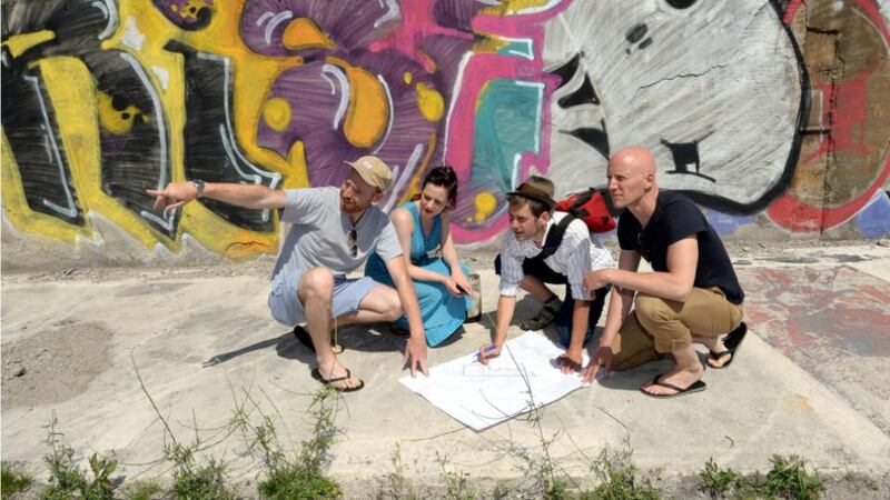 The Granby Park project on Dominick Street with Aaron Copeland Annemarie Ní Churreáin, Richard Harris and Samuel Bishop.