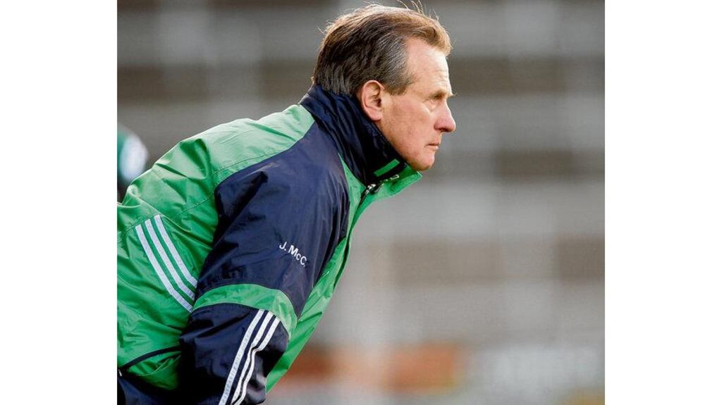 Justin McCarthy: "I'd love to have the older players back. The door is open. We've tried to discuss things with them, and they wouldn't answer our calls, or come face to face and discuss anything. That's just a pity." - (Photograph: Lorraine O'Sullivan/Inpho)