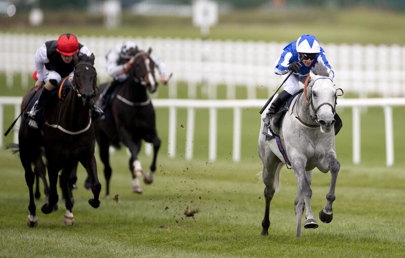 David Allan on Art Power goes clear to win The William Hill Ireland Renaissance Stakes (Group 3) at the Curragh. Photograph: James Crombie/Inpho
