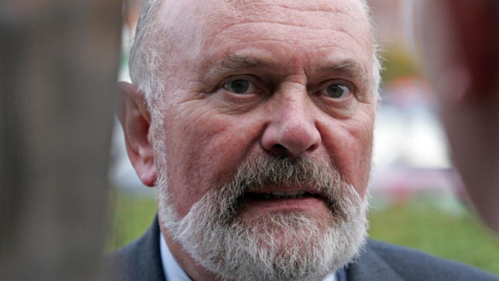 Senator David Norris said he would not take any objection to a member or a visitor wearing a No badge even if he doesn’t agree with their stance. Photograph: Eric Luke