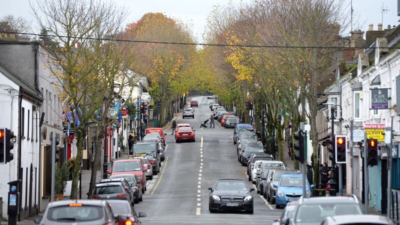 Looking up New Street to Church Road, Malahide, Co Dublin. Photograph: Dara Mac Dónaill