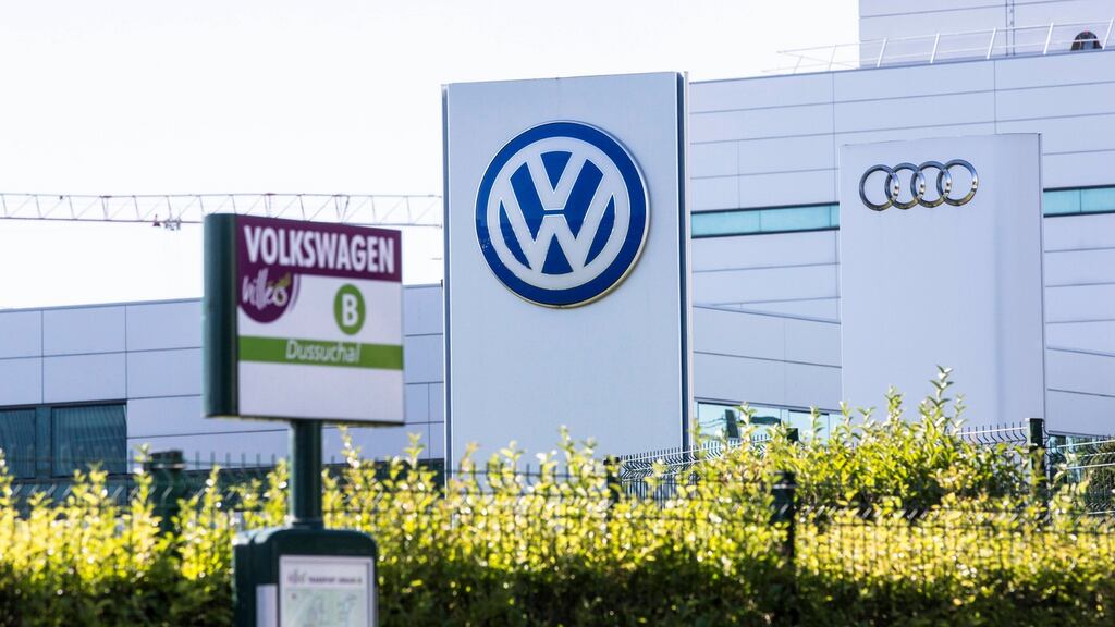 Volkswagen’s stock will be removed from the Dow Jones Sustainability indices after the automaker cheated on emissions tests. Photograph: Christophe Morin/Bloomberg