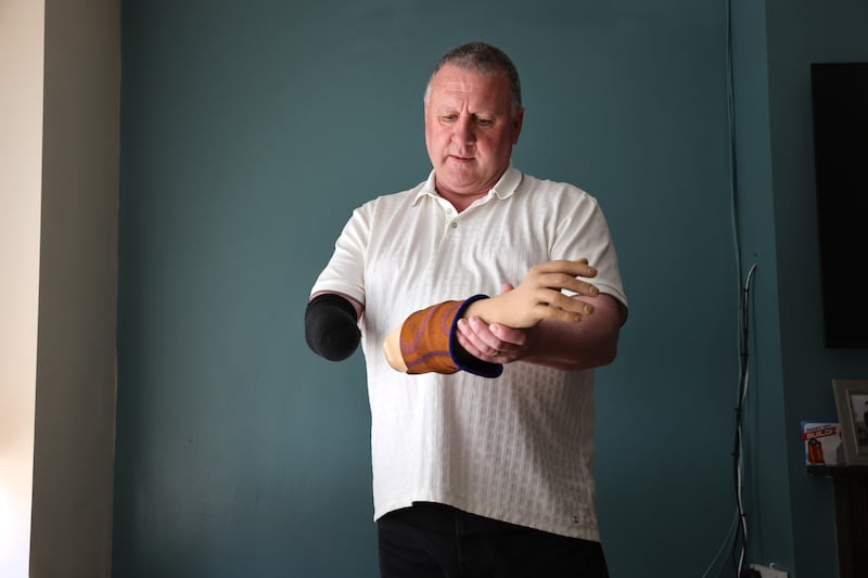 Paul Fitzsimons at home in Clondalkin: 'It’s unbelievable to think that they turn people down like that, and hide behind criteria.' Photograph: Dara Mac Dónaill / The Irish Times