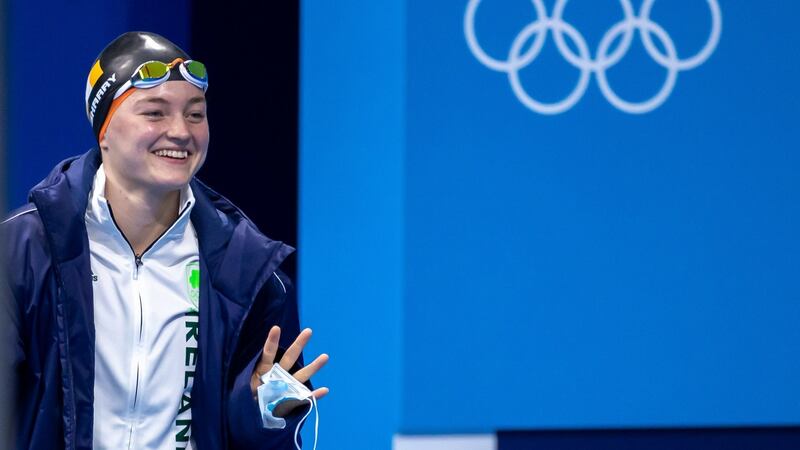 Mona McSharry became the first Irish swimmer since 1996 to make an Olympic final when she made it to the women’s 100m breaststroke final in Tokyo. Photograph: Morgan Treacy/Inpho