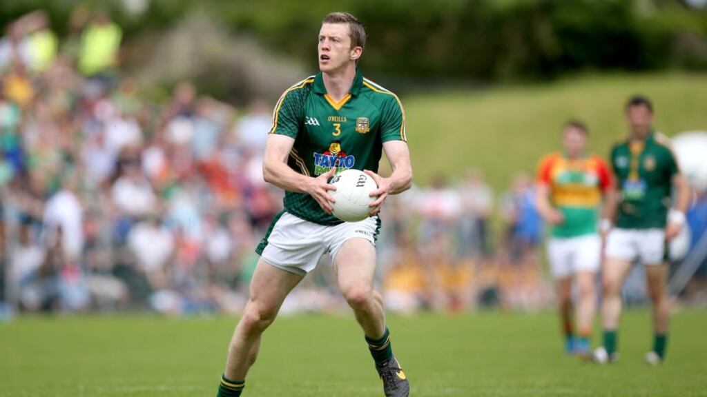 Meath captain Kevin Reilly is determined his team will seize the moment when they take on Dublin in the Leinster SFC final. Photograph: Ryan Byrne/Inpho