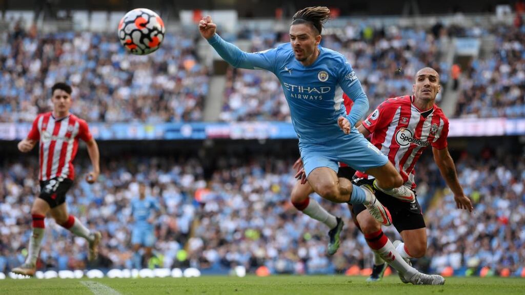 Manchester City and Southampton played out a stalemate at the Etihad. Photograph: Laurence Griffiths/Getty