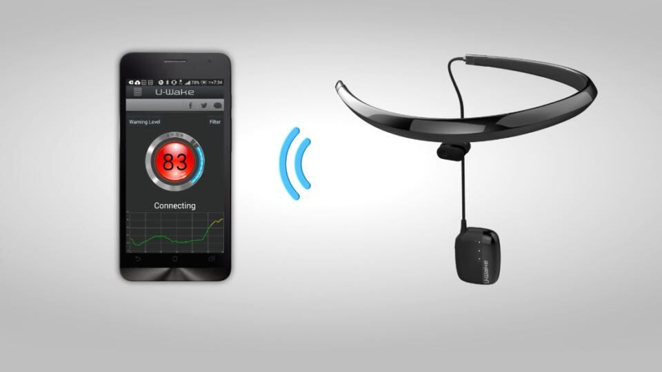 A wearable brain sensor called U-Wake aims to help combat the problem by detecting fatigue and alert the driver