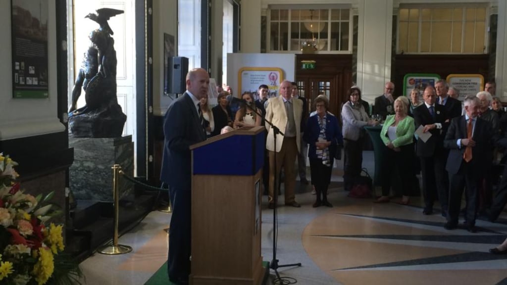 British ambassador Dominick Chilcott at the GPO to launch “Writing the Frontier: Anthony Trollope between Britain and Ireland”, by John McCourt