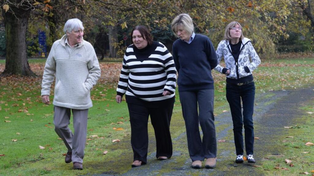 Family members of Chelsea Manning, Kevin Fox, Mary Murray, Sharon Staples and Susan Manning (her mother). The convicted whistleblower, born Bradley Manning, is now serving 35 years in prison for releasing classified US documents to Wikileaks. Photograph: Brenda Fitzsimons/The Irish Times