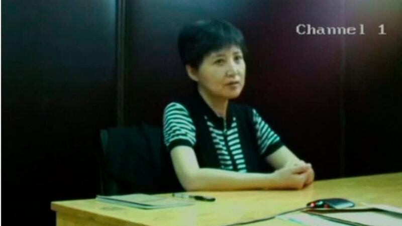 Gu Kailai, wife of Bo Xilai, former Chongqing Communist Party chief, speaking on August 10th in a video screened yesterday during her husband’s trial at Jinan intermediate people’s court. Photograph: Reuters