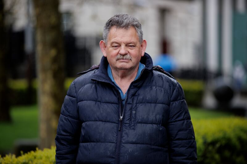 Harry Gargan of the Springhill families outside Belfast Coroner's Court this week. Photograph: Liam McBurney/PA Wire