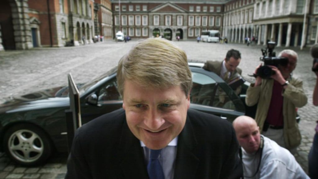 Denis O’Brien arriving for the Moriarty Tribunal at Dublin Castle. Photograph: Cyril Byrne