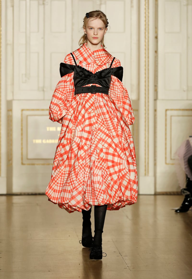 Dress with inside-bustier from Simone Rocha. Photograph: Luke Walker/BFC
