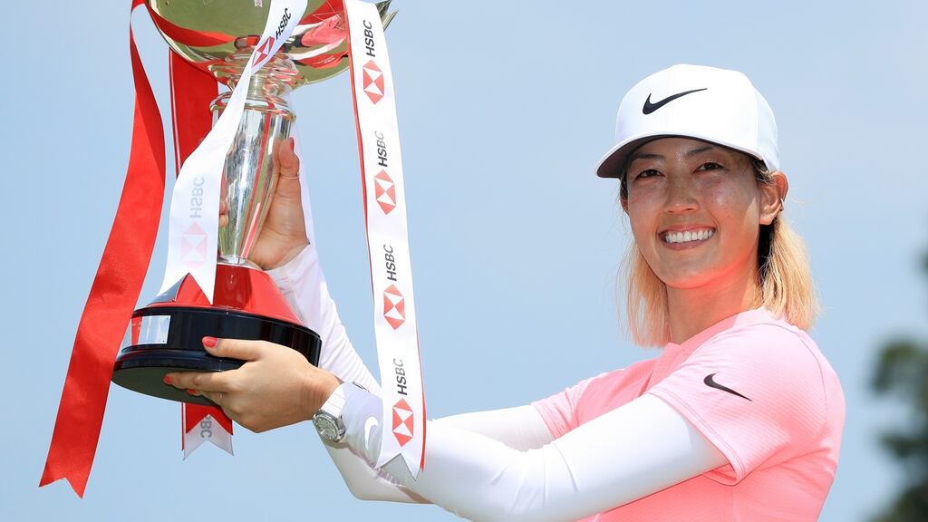 Michelle Wie West has been named as an assistant captain for the United States Solheim Cup team. Photograph: Andrew Redington/Getty Images